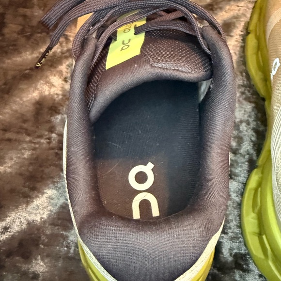 On Running Cream and Lime Sneakers - Picture 5 of 11